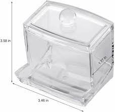 clear acrylic q tip makeup storage