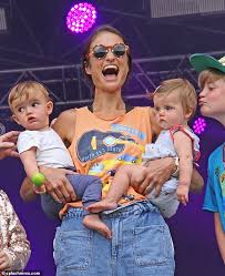 Endgame, says he likes the idea of having a family. Chris Evans Introduces His Twins To Fans At Carfest With Wife Natasha Shishmanian Daily Mail Online