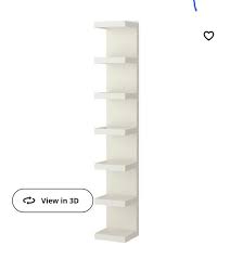 Lack Wall Shelf Unit White 30x190 Cm
