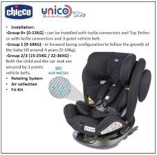 Chicco 360 Spin Isofix Car Seat Unico