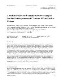 Pdf A Modified Collaborative Model To Improve Surgical Flow
