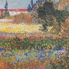 Vincent Van Gogh Flowering Garden With
