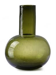 Hkliving Vase Green Glass