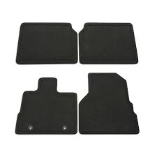 gm accessories 22783017 front and rear carpet floor mats in jet black