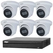 Dahua 8MP 8CH CCTV Kit: 6 x IP Starlight Eyeball Turret Cameras ...