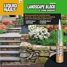 Liquid Nails Landscape Block Stone And