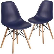 navy plastic party chairs set