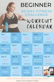 30 Day Beginners Fitness Challenge At