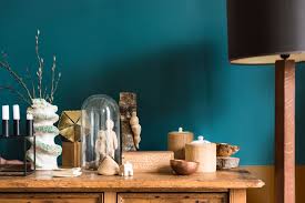 using dark blue paint in every room of