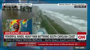 Flooding Begins In Myrtle Beach Sc As Hurricane Dorian Moves Closer