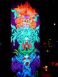 Voodoo Graffiti Black Light Voodoo Iconography Painted In