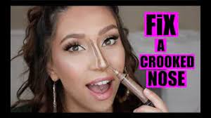 how to fix a crooked nose with makeup