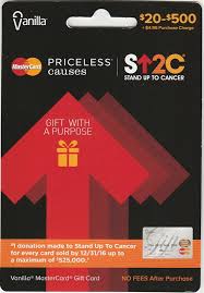 mastercard gift cards and stand up