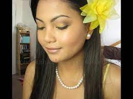 how to makeup for yellow dress you