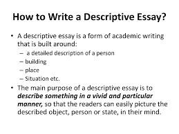 ppt descriptive essay powerpoint presentation id  how to write a descriptive essay