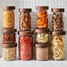 Pantry Jars With Wooden Lids