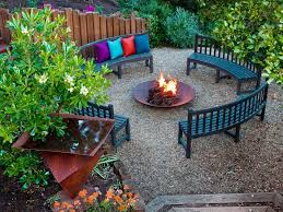 Overlapping panels of ipe wood and colored concrete flank the firepit in this backyard in los altos hills, california. 30 Fire Pit Ideas Hgtv