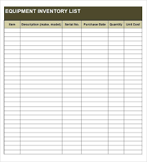 Inventory Template Word Getpicks Co