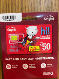 singtel prepaid sim card hi 50 value