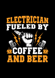 electrician coffee gifts poster by tw