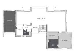 plan maison rectangle gratuit mortier