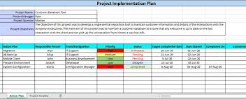 project implementation plan template