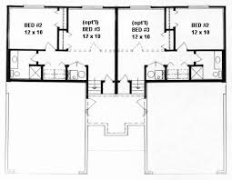 Plan 1854 Bi Level Duplex Plan