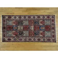 hand knotted pure wool wide runner rug