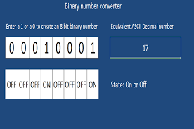 spreadsheet to convert binary to decimal