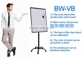 Free Standing Whiteboard With Roller Round Based Height