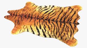 tiger hide rug with fur 3d model 19