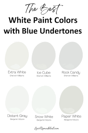 White Paint With Blue Undertones