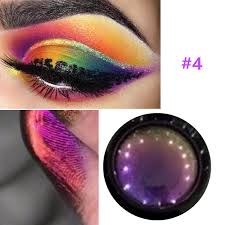 colorful chrome eyeshadow glitter
