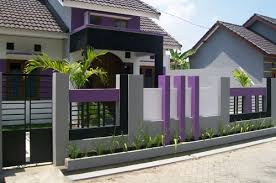 Contoh gambar pagar rumah minimalis modern /aksen alam 40 Model Pagar Tembok Minimalis Desainrumahnya Com