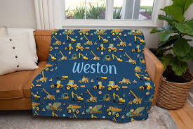 Construction Blanket Personalized
