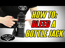how to bleed a bottle jack you