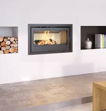 Contemporary Inbuilt Wood Fireplaces