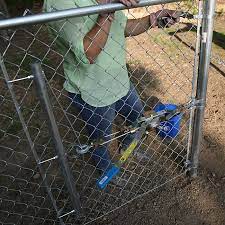 | now that you've completed the fence, time to install the gate. Install A Chain Link Fence