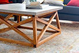 Diy Square Coffee Table With Angled