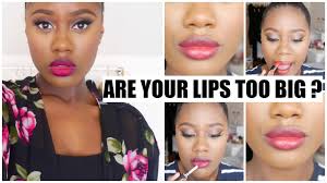 how to make big lips look smaller tips you