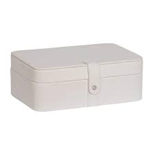 co lila ivory faux leather jewelry box