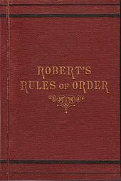 Roberts Rules Of Order Wikipedia