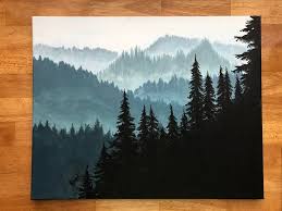 Mountain Painting Acrylic