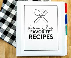 family favorites recipe book for kids