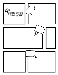 Comic Book Template Printable Images Of For Word Strip Templates
