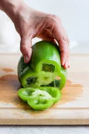 how to cut a bell pepper step by step