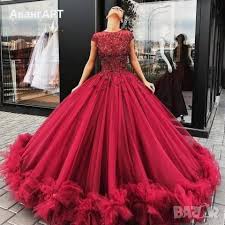 Дантелена официална тъмночервена рокля средна дължина. Abiturientski Rokli Po Porchka V Rokli V Gr Sofiya Id24552099 Bazar Bg