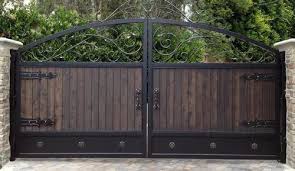 Simple Wrought Iron Main Gate For Home