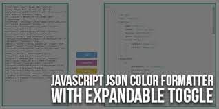 javascript json color formatter with