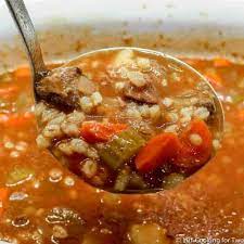 Crock Pot Beef Barley Soup From 101 Cooking For Two Recipe Crockpot  gambar png